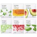 BIOAQUA 8 Pcs/Set Different Flavours Moisturizing Hydrating Facial Face Sheet Mask- 25g/Each. 