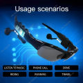 Sports Stereo Wireless Bluetooth Smart Glasses Call Cycling 5.0 Headset Phone Polarized Driving Sunglasses Riding Eyes Glasses.