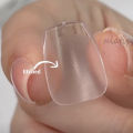 XXS Extra Short Coffin Soft Gel Tips For Gel X Nail Extension System Fake Nails Full Cover French Tip Manicure Tool. 
