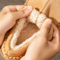 Winter Slippers for men Mark Line TPR Sole Faux Suede Warm Non Slip Soft Memory Foam Cushion Living Room Shoes. 