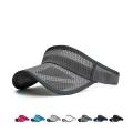 Summer Sports Sun Hats Men's Cap Adjustable Visor Uv Protection Empty Top Tennis Running Sunscreen Mesh Brim.