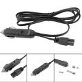 1pc 12V DC Car Cooler Cool Box Mini Fridge 2 Pin Lead Cable Plug Wire Car Refrigerator Cigarette Lighter Power Cord Accessories. 