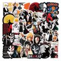 50Pcs Kurosaki Ichigo Bleach Cartoon Stickers Girls Rukia Inoue Sticker Car Laptop Skateboard Phone Kenpachi Anime Decal. 
