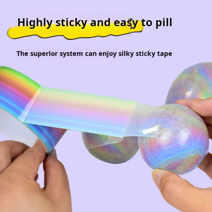 1pcs%20Rainbow%20Balls%20Sticky%20Balls%20Rolling%20Glue%20Stress%20Reducing%20Sticky%20Tape%20Relaxing%20Toys%20Handmade%20DIY%20Making%20-%20Image%204