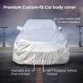 Hyundai Eon | CarCover Triple -Layer Car Cover Waterproof All Weather | Premium Quality Car Covers for Automobiles, Ideal for Indoor and Outdoor Use, Fits Sports/Coupe | Magic Silver. 