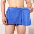 Men's Sexy Shorts Bathrobe Bath Towel Soft Side Open Pajamas Towel Thick Swimming Soft Beach Shower Culottes 18+ Adult Pajamas. 