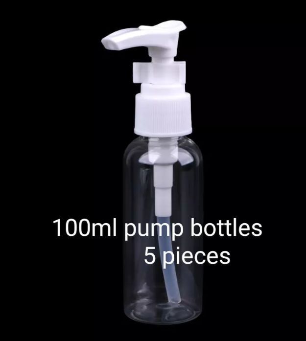 empty bottle with pump.. 100ml 5 pieces