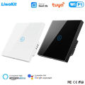 LiwoKit Tuya WiFi Smart Water Heater Boiler Switch 40A 8800W MAX Air Conditioner Control Compatible with Alexa  Home EU. 