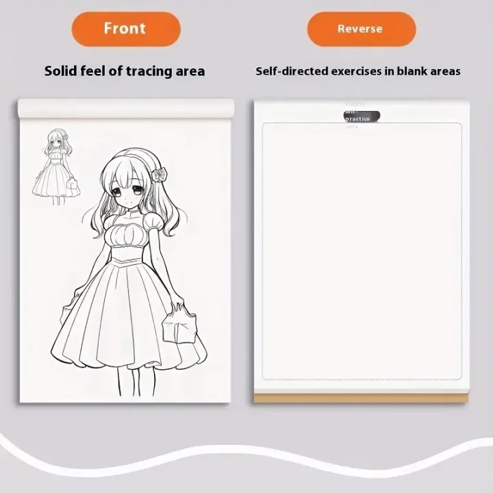 1pc%20Anime%20Character%20Line%20Art%20Drawing%20Book%20for%20Beginners%20-%2048%20Pages%20of%20Simple%20Hand-Drawn%20Outlines%20for%20Tracing%20&%20Practice%20Painting%20-%20Image%203