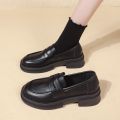 New Japanese Style College Student Shoes Cosplay Lolita Shoes for Women/Girl Fashion Black/Coffee Uniform Platform Shoes 2024. 