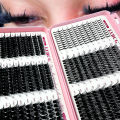 Spikes Lash Individuals Volume Eyelash Clusters D-Curly Lash Clusters Kit 10-20MM DIY Eyelash Extensions,6 Styles Lash Clusters. 