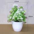 2H plastic decorative flower plant pots | artificial flower decoration | display room | cod. 