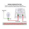 Infrared PIR Motion Sensor Light Control Switch 86 Box Recessed Human Body Sensors Switch Auto On/Off for Corridor Staircase. 