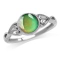 【Super beautiful】Moon Stone Color Changing Mood Ring, Fashion Jewelry Gift.