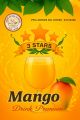 3 Star Mango Premix Juicy Pulp Instant Refreshment. 