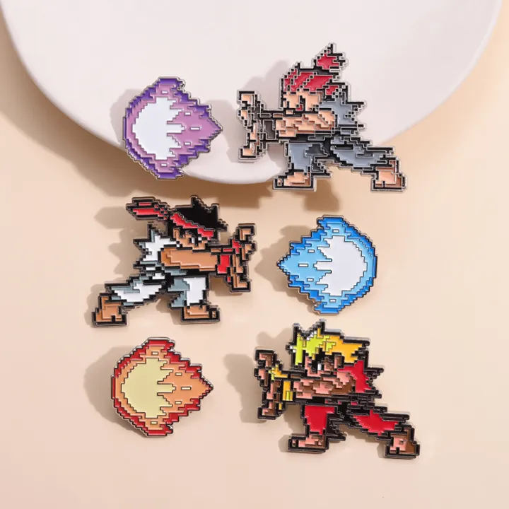Street%20Fighter%20Game%20Series%20Brooch%20Cool%20Longken%20Haunted%20Ghost%20Wave%20Fist%20Enamel%20Needle%20Anime%20Character%20Metal%20Emblem%20Jewelry%20%20-%20Image%202