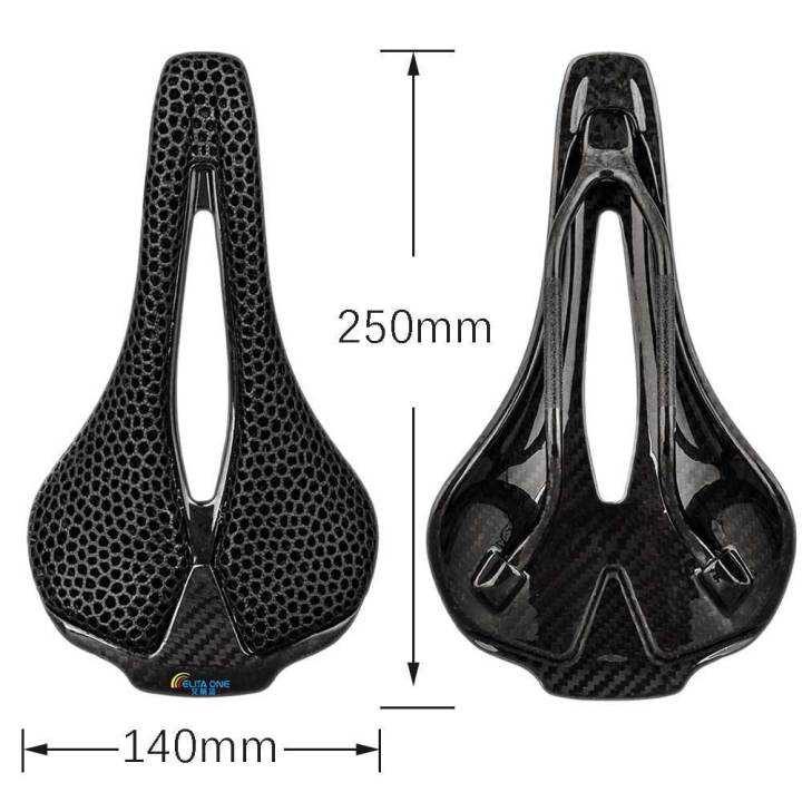 Elitaone%203D%20Printed%20Carbon%20Saddle%20245x145mm%20Ultralight%20160g%20Cycling%20Seat%20Triathlon%20Road%20MTB%20Mountain%20Gravel%20Bike%20Accessories%20-%20Image%204