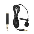 Portable Mini Lavalier Microphone Condenser Clip-on Lapel Mic Wired 3.5mm USB Microphones For Mobile Phone Laptop PC DSLR Camera. 