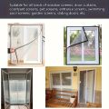 Flexible Fiberglass Screen Door Mesh for Doors and Windows  Large Size Window Screen Mesh Self Installed Adjustable. 
