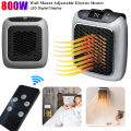 Indoor Electric Heater 800W Wall Mount Portable Fast Heating Warmer PTC Ceramic Digital Heaters For Bedroom Bathroom Living Room. 
