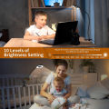 48 LED USB Book Light Clip Desk Lamp Reading Light with 3 Color Mode 10 Brightness Dimmer 360° Flexible Gooseneck Bed Night Lamp. 