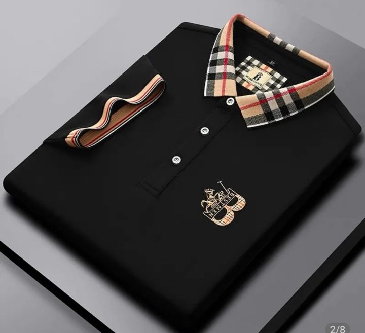 Stylish%20Polo%20Shirt%20For%20Men%20Summer%20Premium%20Cotton%20Fabric%20Fashion%20Casual%20Style%20Multiple%20Color%20-%20Image%204