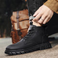 Winter Men Boots Outdoor Leather Ankle Boots Lightweight High Top Casual Boots Designer Male Work Boots Classic Handmade Boots. 