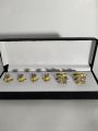 Stud Button Set Golden Square Design | Cufflinks and Button Set for Men Shalwar Kameez | Men Accessories. 