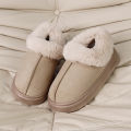 Thickened Warm Plush Snow Boots Women Winter 2025 Fluffy Faux Fur Cotton Shoes Woman Thick Sole Non Slip Comfort House Slippers.