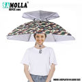 Portable Rain Umbrella Hat Army Green Foldable Outdoor Pesca Sun Shade Waterproof Camping Fishing Headwear Cap Beach Head Hats.