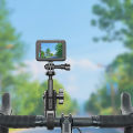 Camera Mount Holder Motorcycle Clip for GoPro 12 11 10 for Insta 360 X2 X3 X4 Action Camera Bike Bicycle Handlebar Stand Bracket.