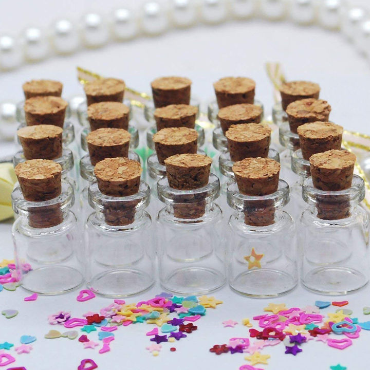 50pcs%20Mini%20DIY%20Glass%20Bottle%20Exquisite%20Cork%20Drifting%20Wish%20%20Cute%20%20Jar%201ml%2013*18mm%20-%20Image%204
