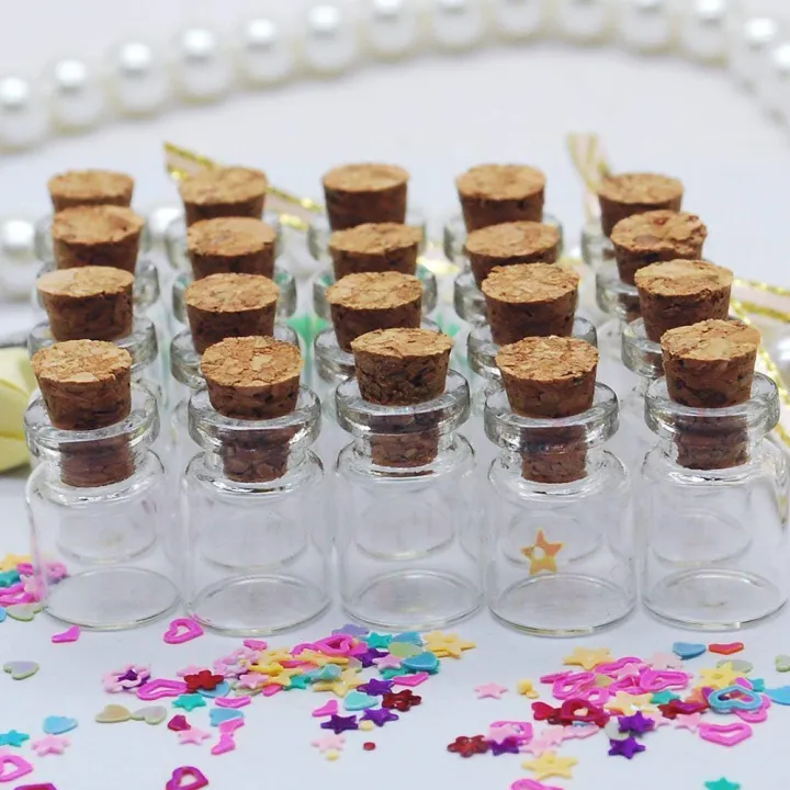 50pcs%20Mini%20DIY%20Glass%20Bottle%20Exquisite%20Cork%20Drifting%20Wish%20%20Cute%20%20Jar%201ml%2013*18mm%20-%20Image%204