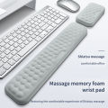Mousepad Ergonomic Keyboard Mouse Wrist Rest Office Typing Protection Relax Wrist Memory Foam Mouse Pad Computer Laptop Desk Mat. 