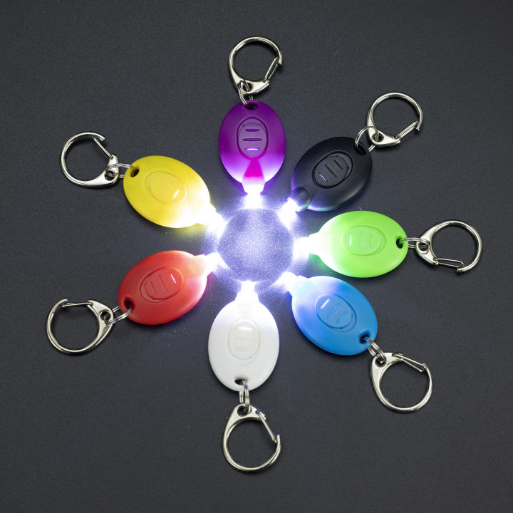 Mini High Bright Led Keychain light 22000mcd Multicolored Portable Hiking Travel Night Key chain lamp Stairs Emergency Lighting