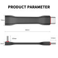 20Gbps 90° USB Cable C to C PD 3A 60W 75MM Mobile Power USB-C Cable for iPhone 16 15 Pro Max MacBook Charging Bank Laptop Tablet. 