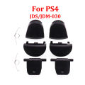 JCD 1 Set Black Replace R1 L1 R2 L2 Triggers Buttons For PS3 PS4 Pro Slim PS5 Controller Game Key w/ Spring. 