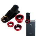 3 In 1 Universal Clip Camera Mobile Phone Lens Fish Eye + Macro + Wide Angle. 