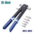 Rivet Nuts 150PCS  Mandrel Kit M3/M4/M5/M6/M8 or Nut Rivet Mandrels Repairtool Rivet Flatheadscrew Pop Nut Rivet  Set. 