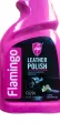 Flamingo Leather Polish Spray 500ml (F029) – High Gloss Leather Cleaner & Conditioner with UV Protection for Car Seats, Dashboard & Interior. 