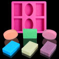 6 Holes 3D Silicone Soap Mold Soap Making Moulds Supplies Candle Form Resin Craft Home Decor. 