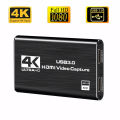 4k 1080p 60fps Hd Video Capture Card HdTV Camera Recording Box - Compatible With Usb 3.0pc Live Streaming Grabber Recorder. 