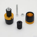 1 Pair Universal Motorcycle Handle Bar Ends Grips CNC Metal Handlebar Counterweight Plug Slider Motor Bike Grips Accessories. 