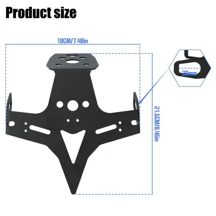 Motorcycle%20Tail%20Tidy%20Fender%20Eliminator%20Registration%20License%20Plate%20Holder%20For%20KAWASAKI%20NINJA%20ZX-4R%20ZX-4RR%20ZX-25R%20ZX4R%20ZX4RR%20ZX25R%20-%20Image%205