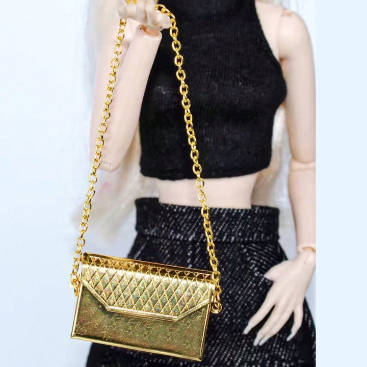 1%20Piece%20of%20Openable%20Dollhouse%20Miniature%20Metal%20Handbag%201/12%201/6%20Mini%20Simulation%20Shoulder%20Bag%20BJD%20Doll%20Decoration%20Accessories%20-%20Image%202