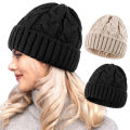 Winter Women Hat 2024 New Autumn Handmade Female Warm Cap Knitted Beanie Girl Hats Woman Bonnet Femme Chunky Thick Stretchy Hats.