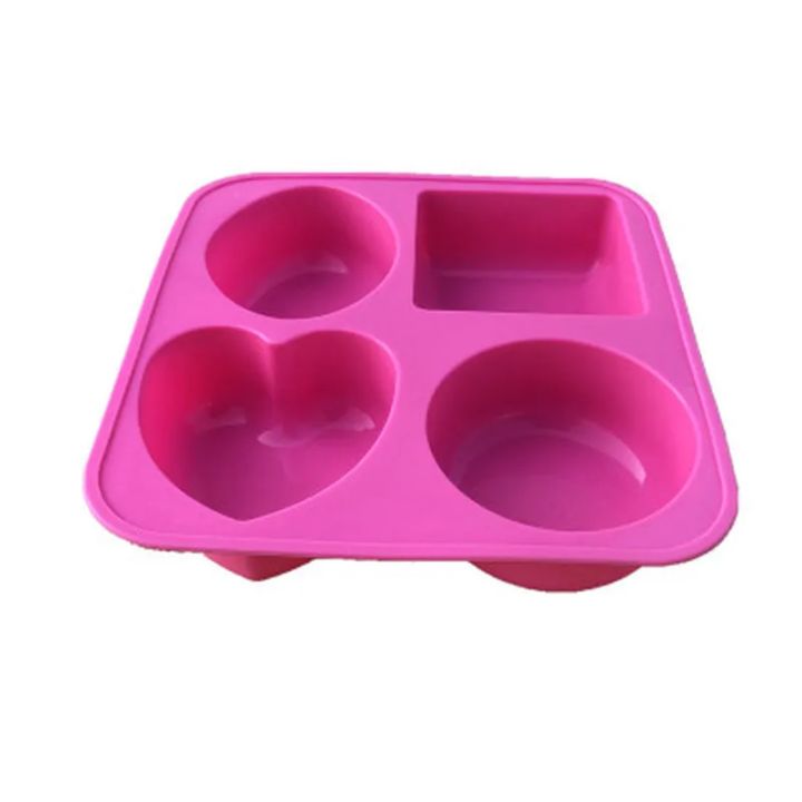 1PC%204%20Cavity%20Soap%20Molds%20Round%20Oval%20Heart%20Square%20Shape%20Handmade%20Soap%20Cake%20Baking%20Mold%20Soap%20Making%20Tools%20Color%20Random%20-%20Image%203