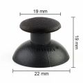 IVYUEEN 6 PCS Black Replacement 3D Analog Thumb Stick for PlayStation 3 PS3 Controller Joystick Mushroom Cap Grip for Dualshock3.
