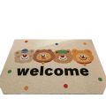 VIKAMA Cartoon Cute Bear Crystal Velvet Carpet Living Room Bathroom Entrance Door Door Dirty And Non-Slip Mat Home Decoration. 
