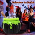Halloween Inflatable Ice Bucket Witch Cauldron Drink Cooler Multi-Functional Candy Container Pool Party Birthday Decor. 